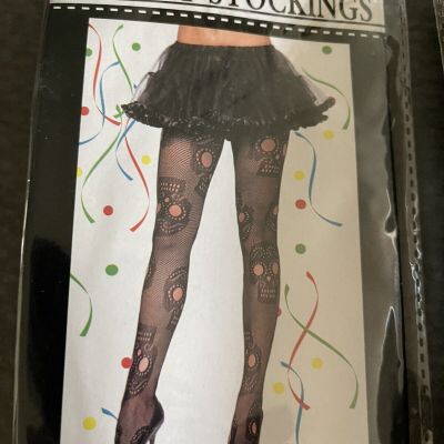 Fishnet Stockings Black Adult Junior  One Size Fits Most..SET OF TWO