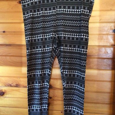 Old Navy High-Rise Leggings Women's Plus Size 3X Stretch Black Gray White New