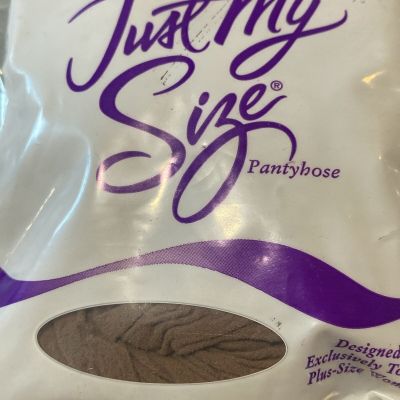 Lot of 2 Leggs Just My Size Pantyhose 3X SUNTAN Control Top Sheer Toe NEW 85328