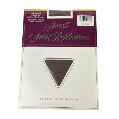 1994 Pantyhose Hanes Silk Reflections Style 718 Size CD Barely There Control Top