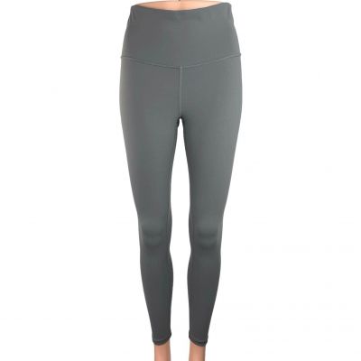 Terez Gray Mid Rise Pull On Ankle Stretch Workout Yoga Athletic Leggings Size S