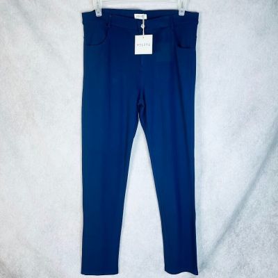 YELETE Womens Jeggings Blue Four Pocket Stretch Legging Pants Size 2XL NEW!