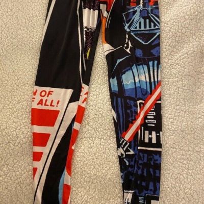 Star Wars Leggings Mighty Fine Pants Darth Vader Size Medium