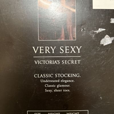 Victoria Secret Very Sexy Classic Stocking Black Size A