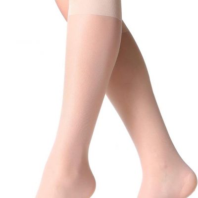 12 Pairs Knee High Stockings Sheer Pantyhose for Women