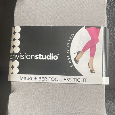 Envision Studio Microfiber Footless Tights, Size Medium, Color Cloud Burst NWT