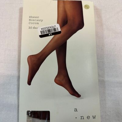 a New Day Women's Tights 20D Sheer High Waisted Closed Toe Size M-L