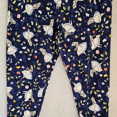 LuLaRoe Womens Disney Legging Pants Size TC2 Plus Multicolor Cinderella Sueded