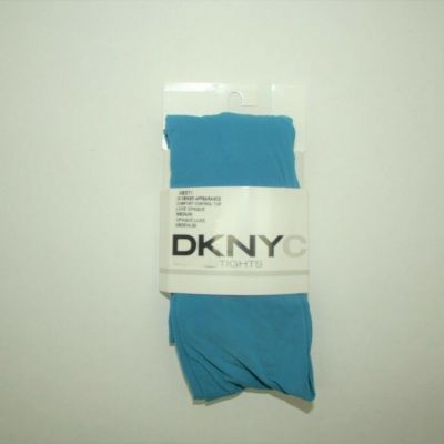 009X06 DKNY 0B571 Luxe Opaque Comfort Control Top Tights Plumage Blue Size Small