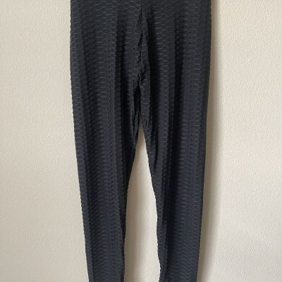 Women’s Black High Waisted Tummy Control Workout Pants s M