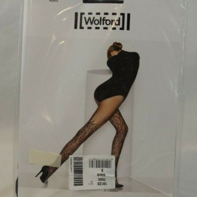Wolford Fire Net Tights Size Small Black