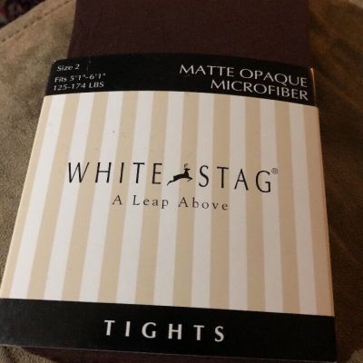 White Stag  Matte Opaque  Microfiber fthigts Size 2  Brown
