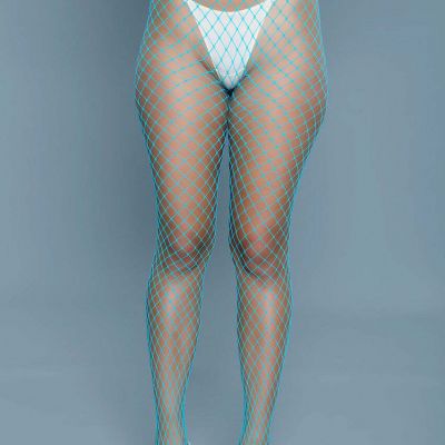 BeWicked Can't Back Down Pantyhose Turquoise Blue