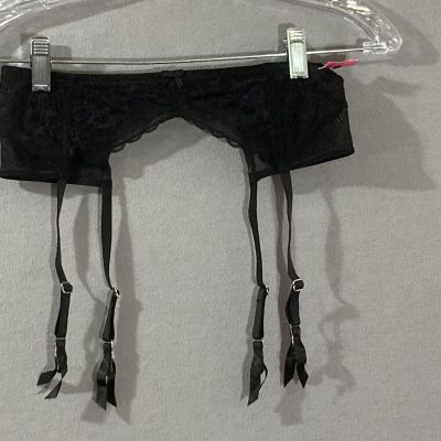 NWT Betsy Johnson Garter Sexy Black Lace OS Adjustable