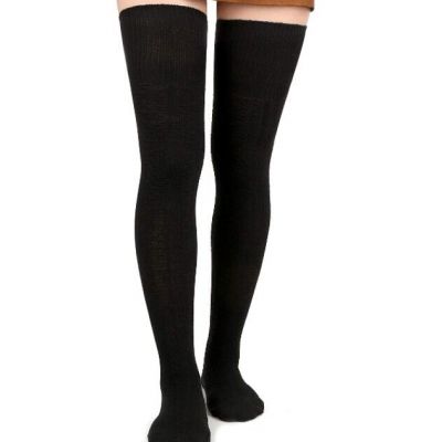 Women'sTop Thigh High Over the Knee Socks Extra Long Cotton Stockings US