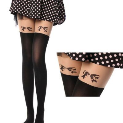 Cool 3D Design Pantyhose Cute Tattoo Stockings Unique Pattern Costume Accessory