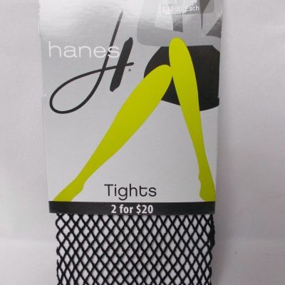 Hanes Women's Classic Fashion Net Tights Black Size Medium/Large