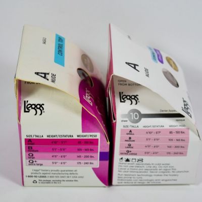 4 L'eggs Silken Mist Control Top Run Resistant Ultra Sheer Leg Tights NUDE Sz A