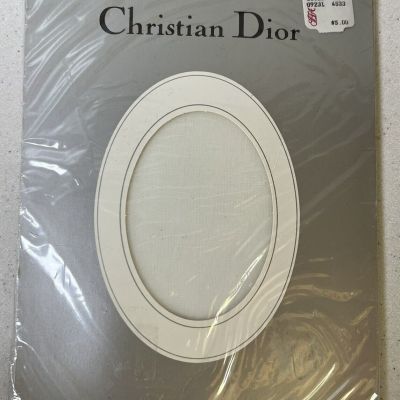 Christian Dior Pantyhose 4533 size 1 White Ultrasheer Control Top New