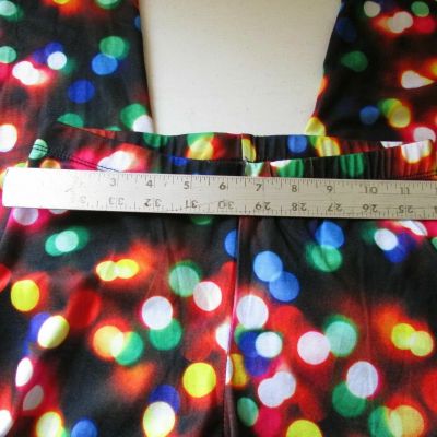 Fit Juniors Workout Yoga Leggings BRIGHT MULTI-COLOR LIGHTS Size XS NEW W/Tags