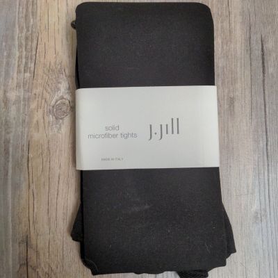 NEW J.Jill Espresso Microfiber Tights Made in Italy Small / Medium 95-145 lbs