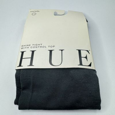 HUE Shine Tights with Control Top 1 Pair Cobblestone Gray Size 1 New
