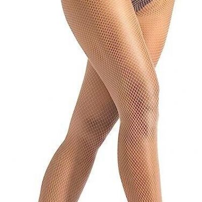 Sofsy Fishnet Tights Stockings Made in Italy Sophia-Capri 3/4 Natural M/L