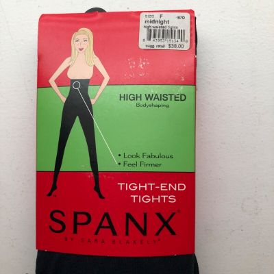 Spanx Tight End Tights High Waisted Black/Midnight Size F New