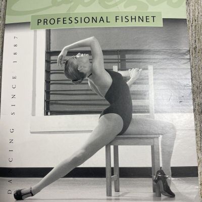 Women's tights XL Capezio ballet/dance Fishnet W/ Backsean #3400 NWT