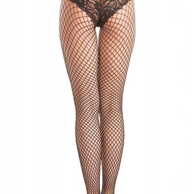 NWT sexy BE WICKED fishnet STRAPPY lace TIGHTS pantyhose NYLONS stockings PANTY