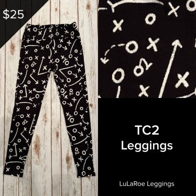 LuLaRoe NEW For The Win Collection Leggings TC2 Sizes 18+ Sports