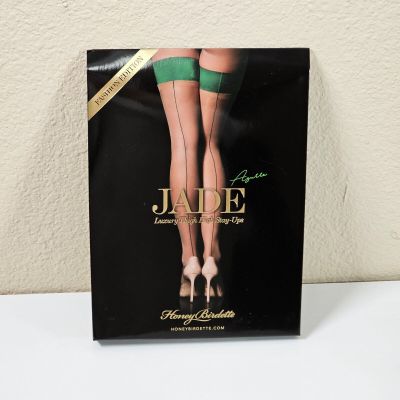 NIP Honey Birdette Jade Stay Up Stockings Size S