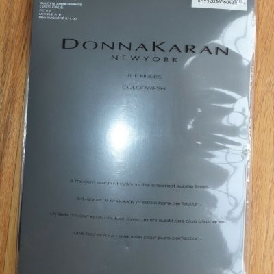 NEW - DONNA KARAN The Nudes Colorwash Hosiery Nylons PALE GREY (Small)