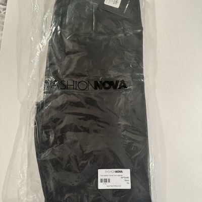 Fashion Nova Tummy Tuck Faux Leather Leggings Pants Size Xtra Large NWT