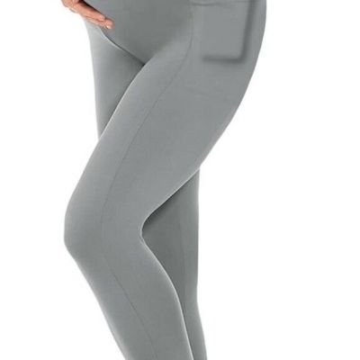 Maternity Leggings Over The Belly with Pockets Workout Pregnancy Yoga Pants