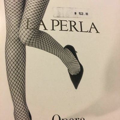 La Perla Opera Large Weave Fishnet Stay-Ups Nude 9.5-10 M New in Package