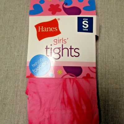 909V3 Hanes 71093 Girls Tie Dyed Tights Small Pink Tie Dye