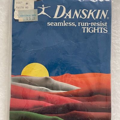 Vintage Danskin Seamless Run Resist Tights Size A Velvet Brown
