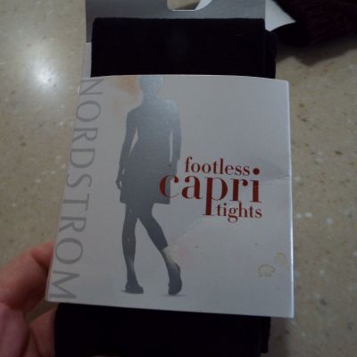 New Nordstrom Brand Footless Capri Tights sz C/D