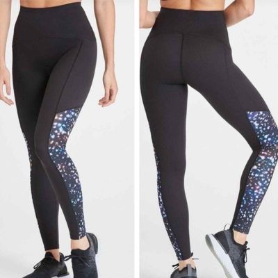 Spanx Booty Boost Active Color Blocked Leggings in Cosmic