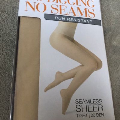 Blissful Benefits Run Resistant Smoothing Seamless Sheer Shaping Tights Size L