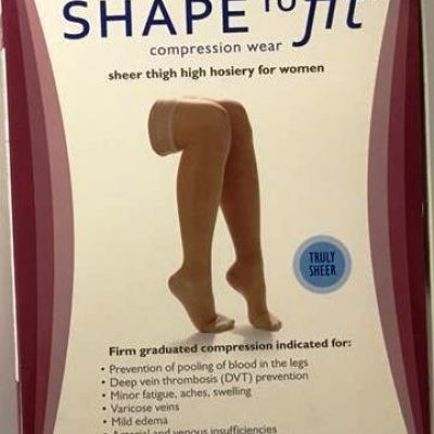 Womens Thigh Stockings 20-30 mmHg Compression Supports Silicone Varicose Veins