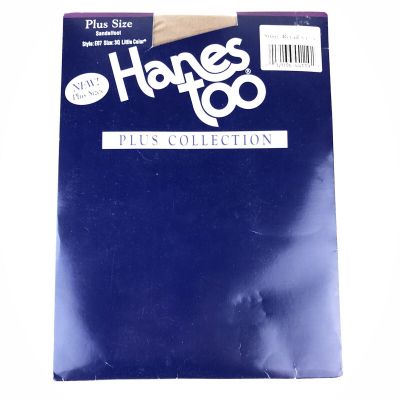 Hanes Too Plus Collection Plus Size Pantyhose Little Color E07 3Q HG52