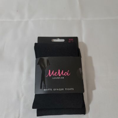 MeMoi Legwear Women's Tights Matte Opaque Tights Black Size S/M NEW