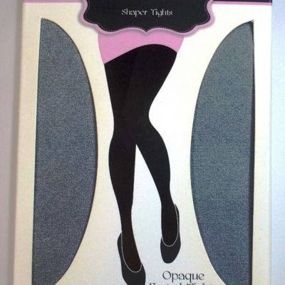 Miraclesuit Super Tummy Flat Opaque Shaper Tights Footed Slate Size XL (LL126.B)