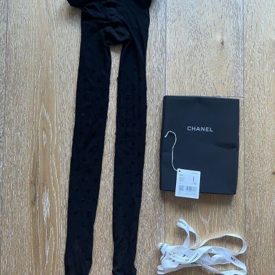 Chanel Stockings CC Black Medium $500