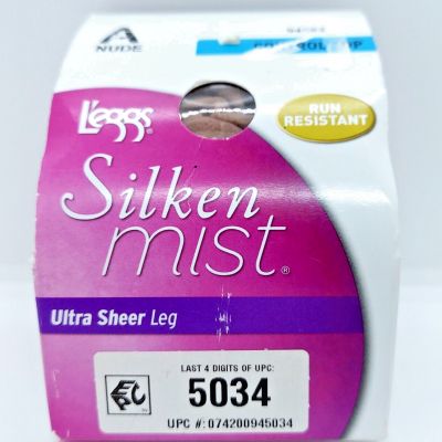 L'eggs Women's Silken Mist Control Top Run Resist Ultra Sheer Leg Pantyhose Sz A