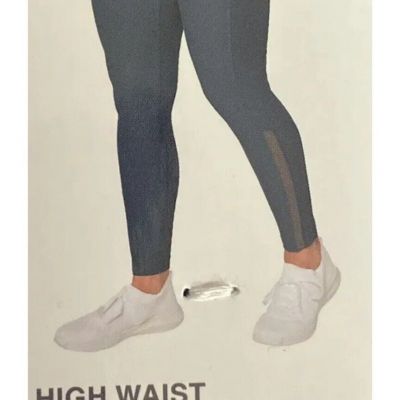 Mondetta  Leggings Women's High Waist Active w/Side Pockets, Blue, Size: Large