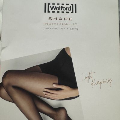 Wolford Luxury Pantyhose Toeless Sheer Tights Size M