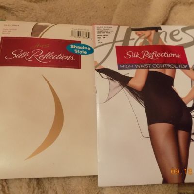 New Hanes Silk Reflections Silky Sheer women's Pantyhose size AB